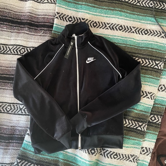 NWT NIKE VELOUR TRACK SUIT PANT & JACKET - Picture 1 of 3